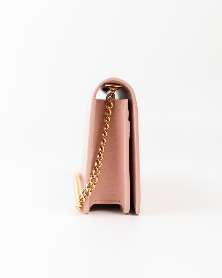 Gucci Borsa Script Wallet on Chain Pelle Rosa — Pre-owned Autentica obraz 10