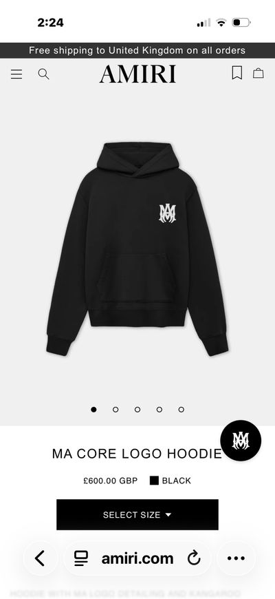 Amiri Core Logo Hoodie