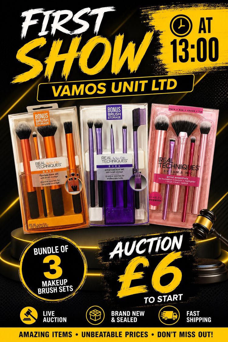 Real Techniques Makeup Brush Sets Bundle Of 3