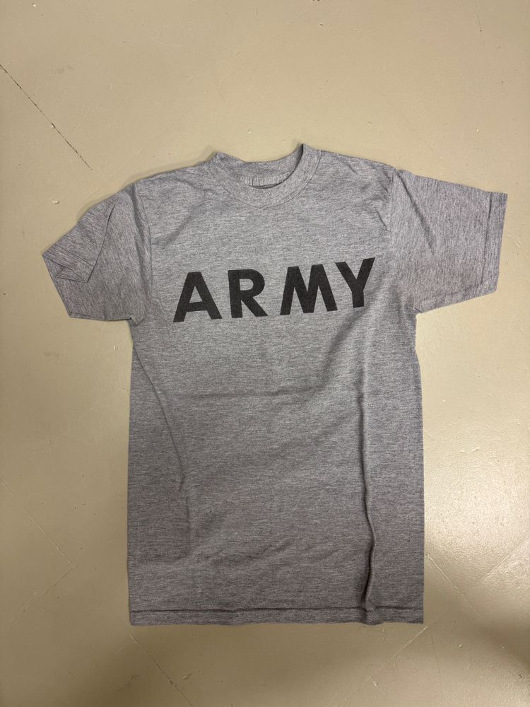 Grey T-Shirt With Army Print