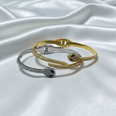 Bracciale Rigido SNAKE GLAM – Design a Serpente | Eldra Milano 4