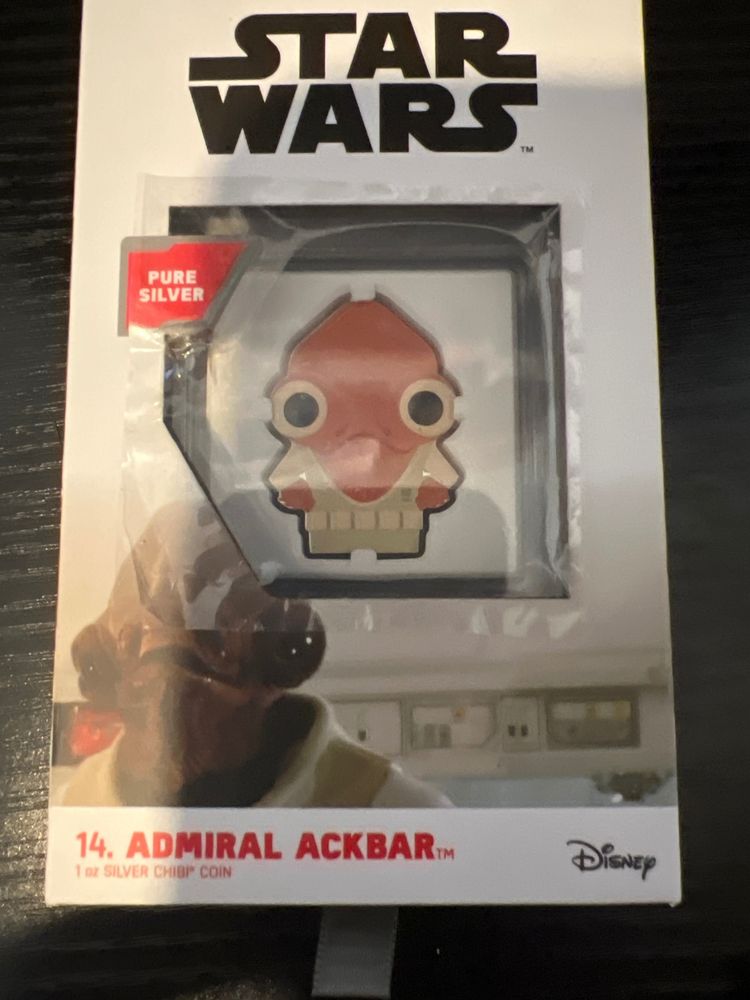 Star Wars Admiral Ackbar Silver Chibbi 1oz