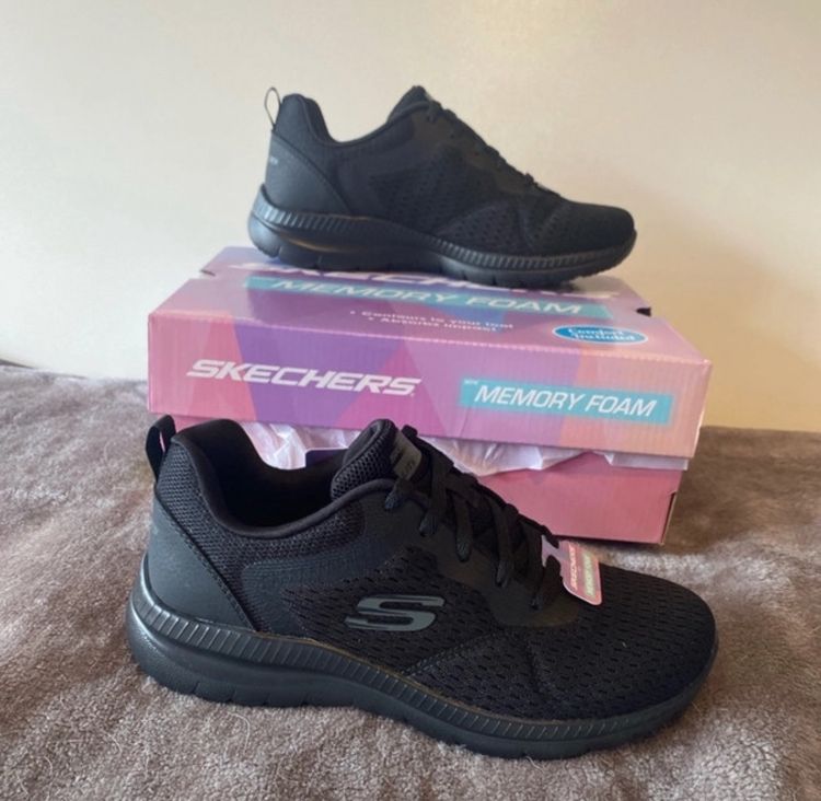 Skechers Black Memory Foam Sneakers