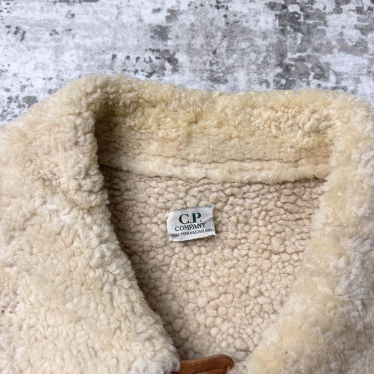 Vintage CP Company Shearling Jacket (L) imagen 3