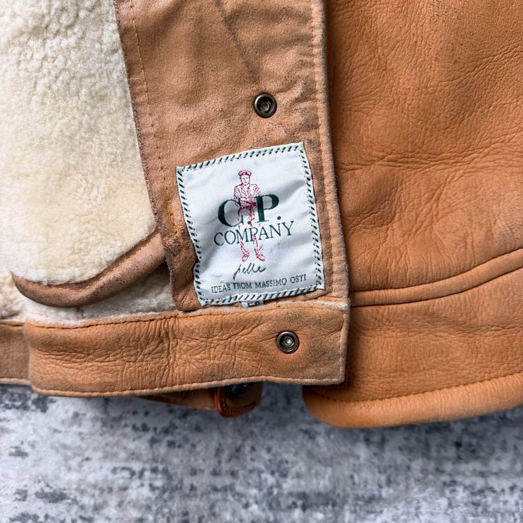 Vintage CP Company Shearling Jacket (L) imagen 2