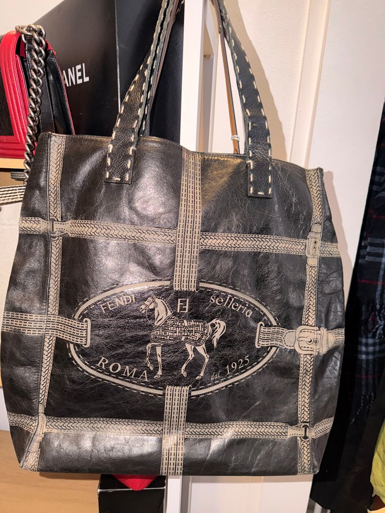 Fendi Leather Tote Bag