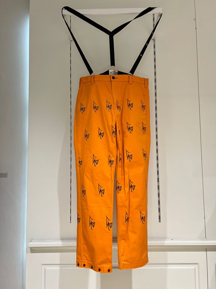 Levi'S Skateboarding Collection Orange Pants With Suspenders imagen 2
