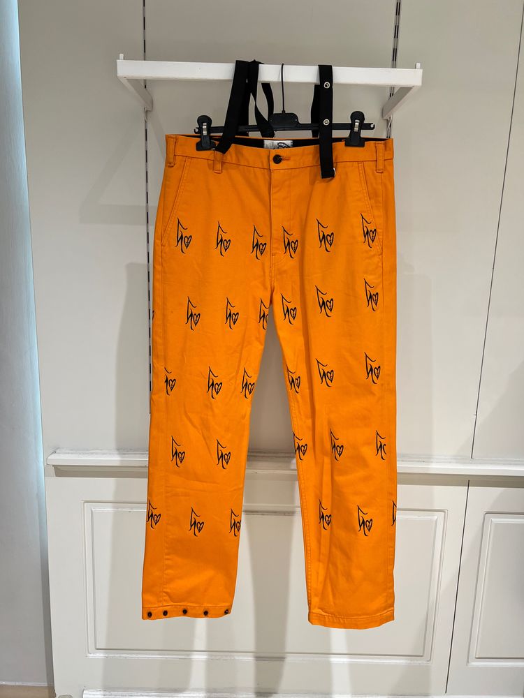 Levi'S Skateboarding Collection Orange Pants With Suspenders