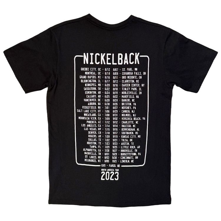Nickelback Get Rollin Tour Premium Carbon T Shirt 3