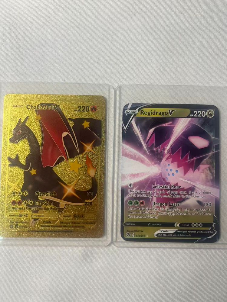 Charizard V And Regidrago V Pokémon Cards imagen 1