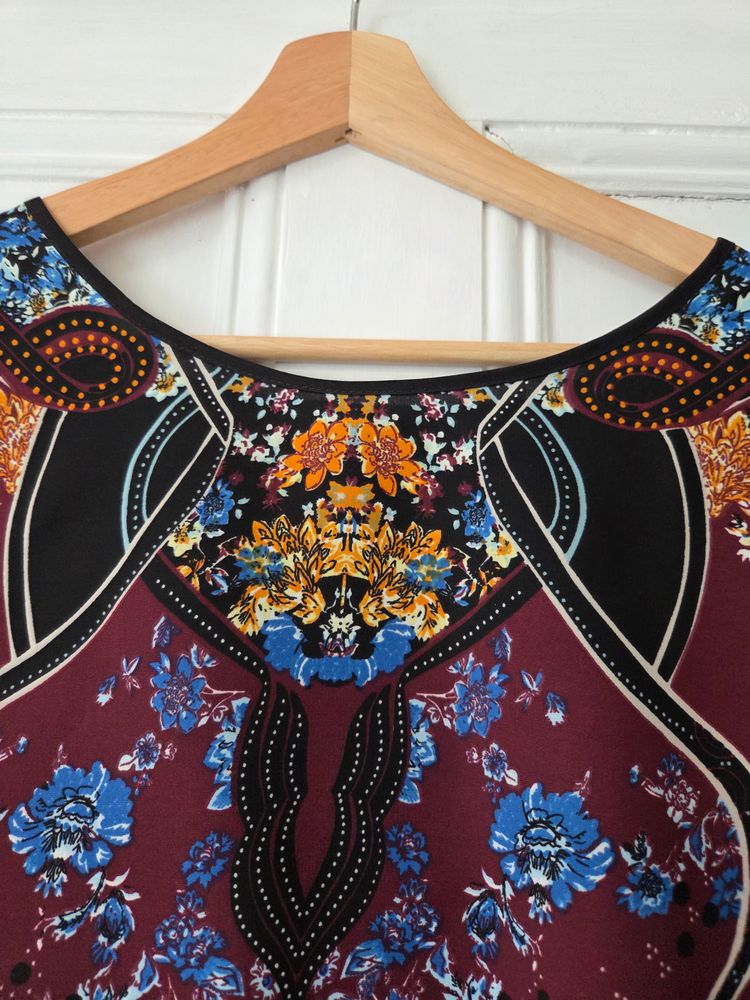 River Island Patterned Short Sleeve Top 2