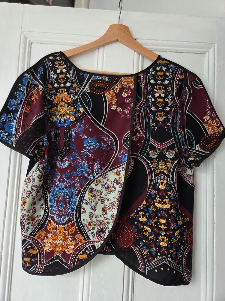 River Island Patterned Short Sleeve Top 4