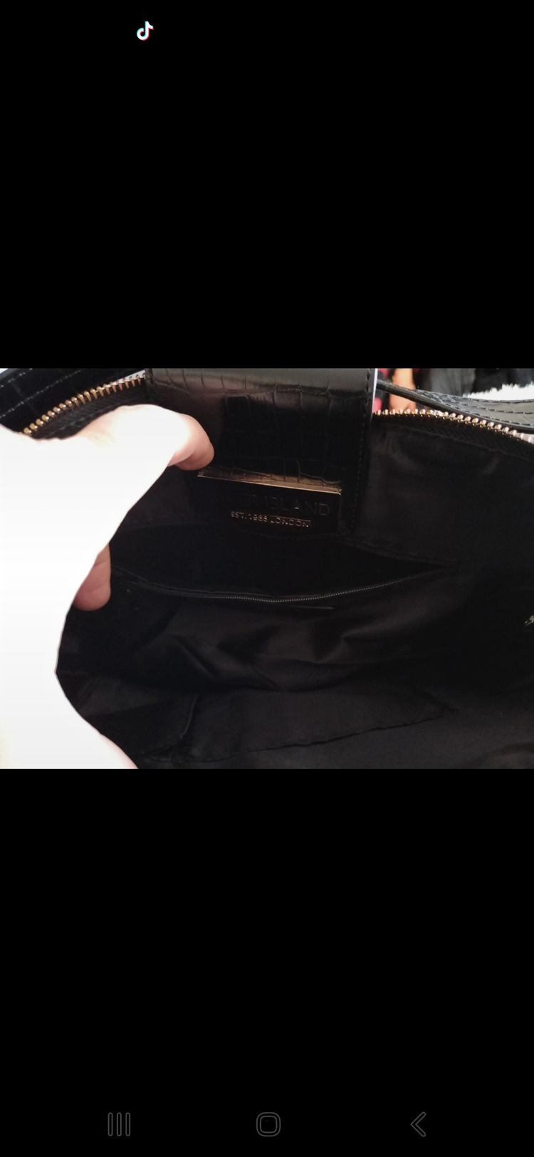 River Island Black Faux Suede & Snakeprint Shoulder Bag  7