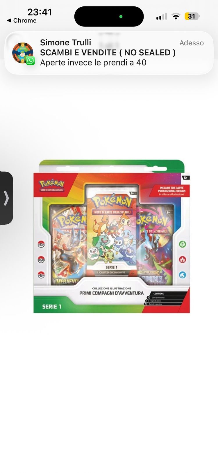 Pokémon collezione con pacchetto 2026