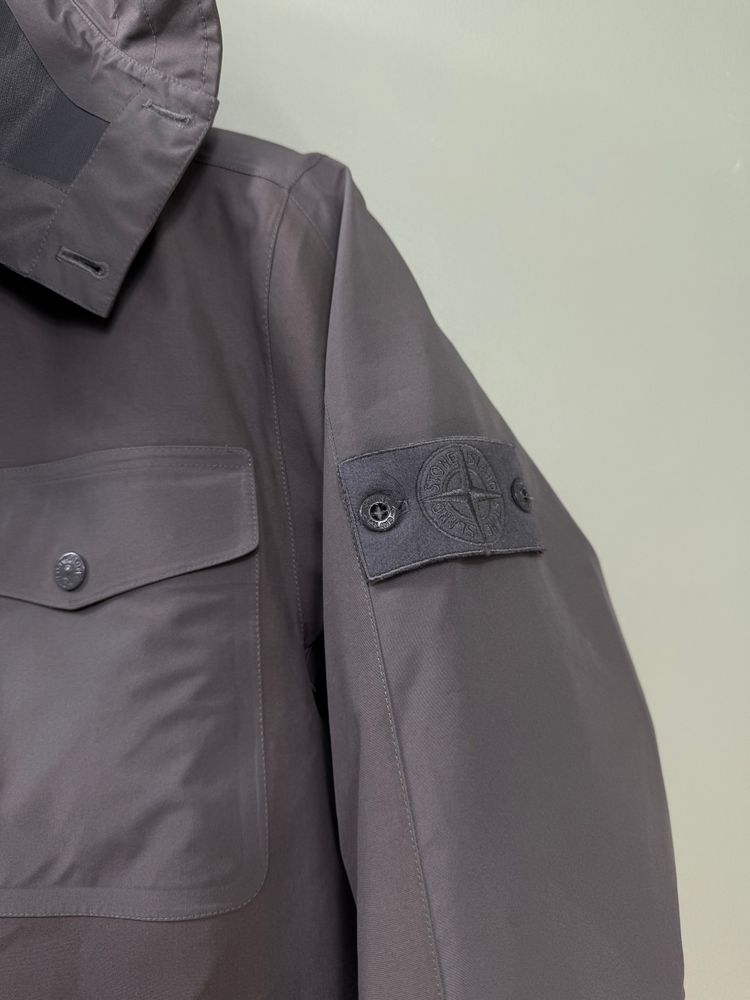 Stone Island Grey Tank Shield Ghost Down Jacket obraz 5