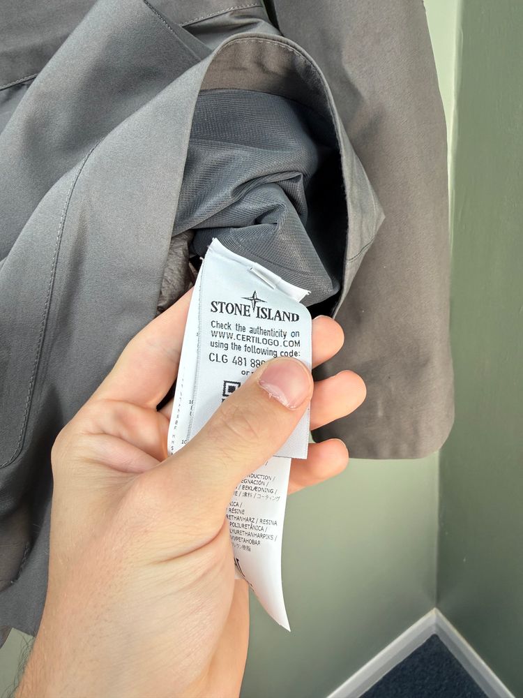 Stone Island Grey Tank Shield Ghost Down Jacket obraz 2