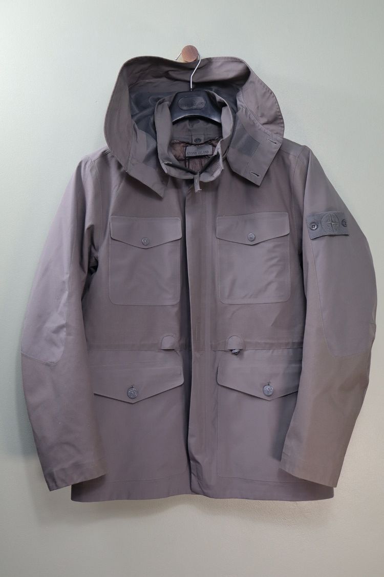 Stone Island Grey Tank Shield Ghost Down Jacket obraz 3
