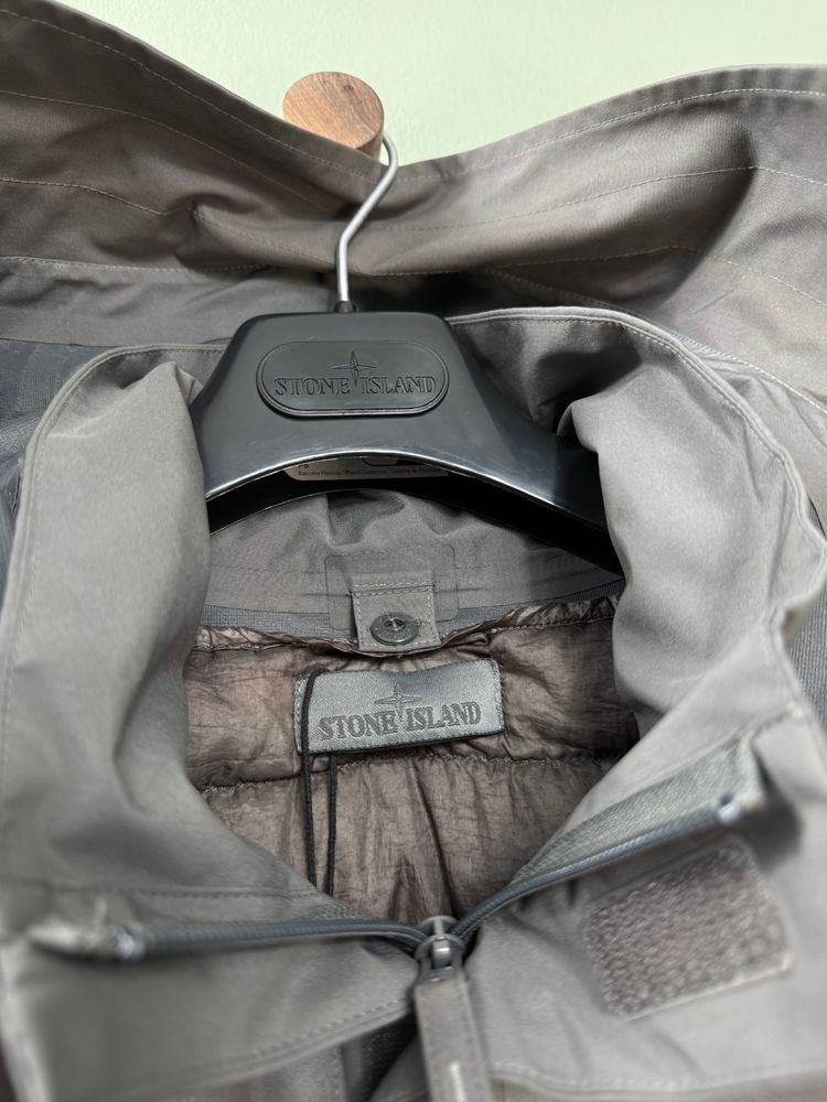 Stone Island Grey Tank Shield Ghost Down Jacket obraz 4