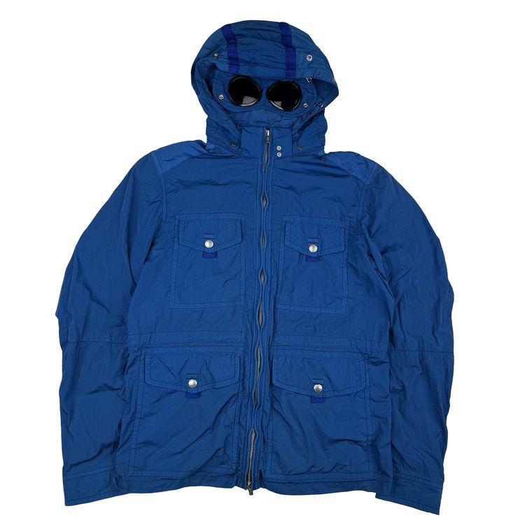 CP Company Blue Nylon Multipocket Goggle Jacket - XL (52) image 1