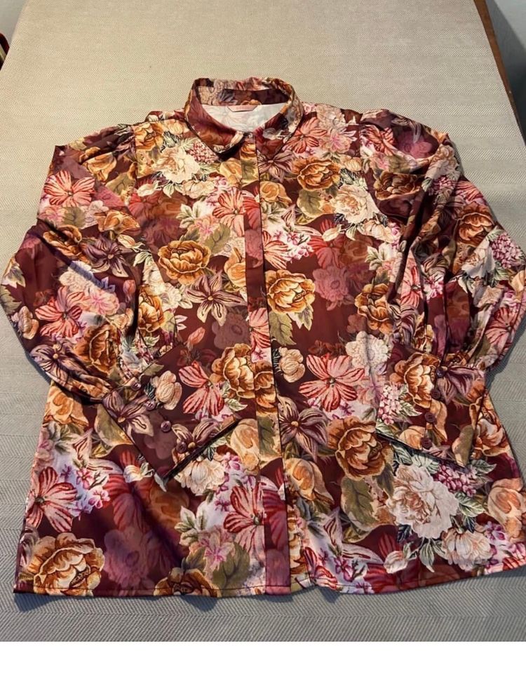 Guess Floral Long Sleeve Shirt Large 2