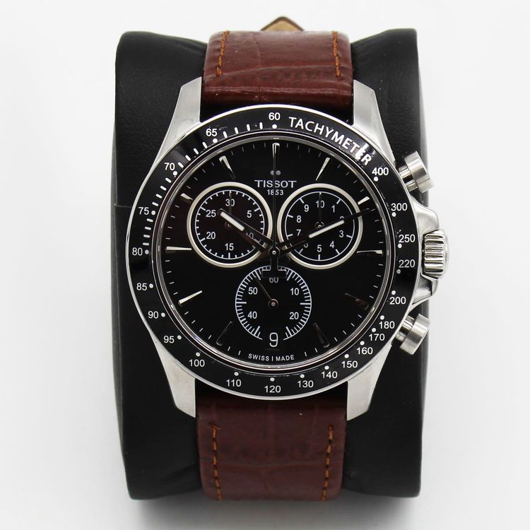Men's Tissot V8 Chronograph Black Dial Pre-owned T106.417.36.051.00