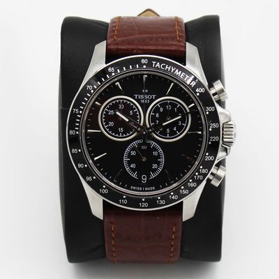 Men's Tissot V8 Chronograph Black Dial Pre-owned T106.417.36.051.00