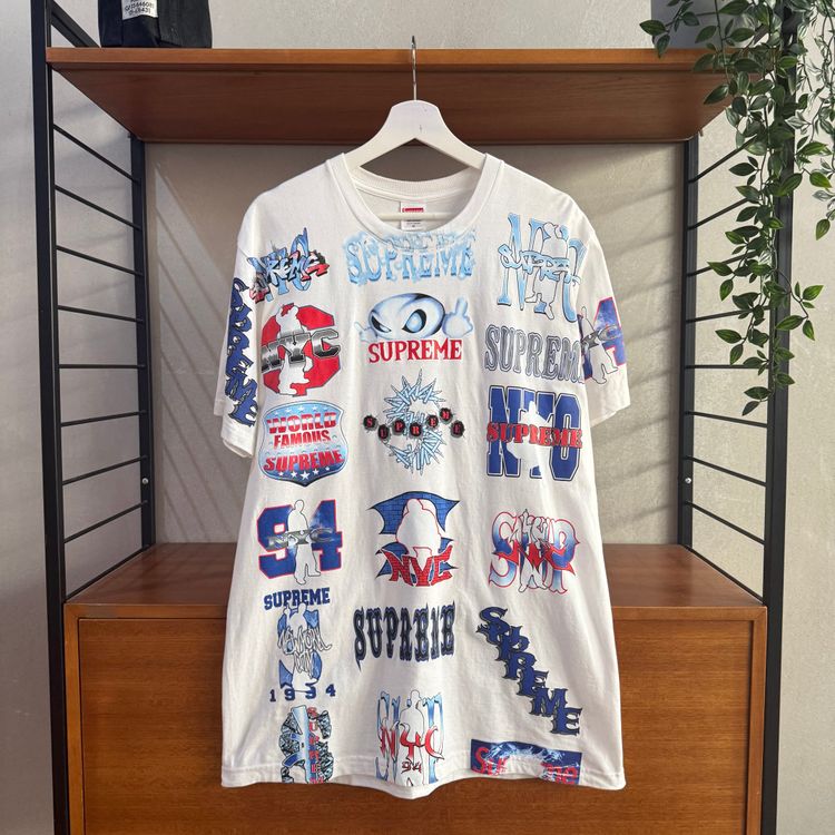 Supreme Flash Graphic Print Tee  | SS26 | White/Multi | Medium 20.5 P2P