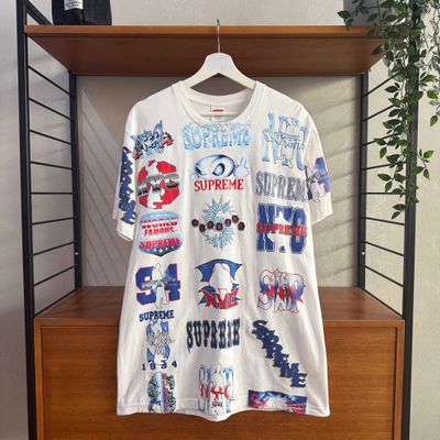 Supreme Flash Graphic Print Tee | SS26 | White/Multi | Medium 20.5 P2P