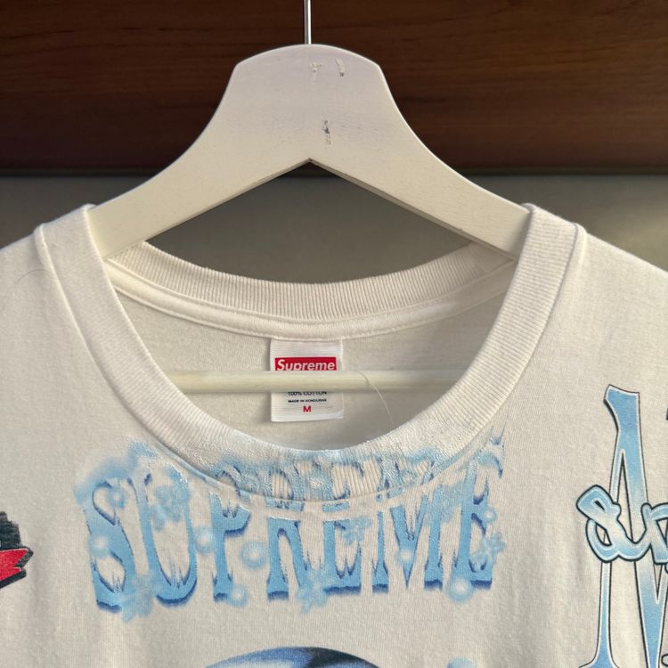 Supreme Flash Graphic Print Tee  | SS26 | White/Multi | Medium 20.5 P2P obraz 4