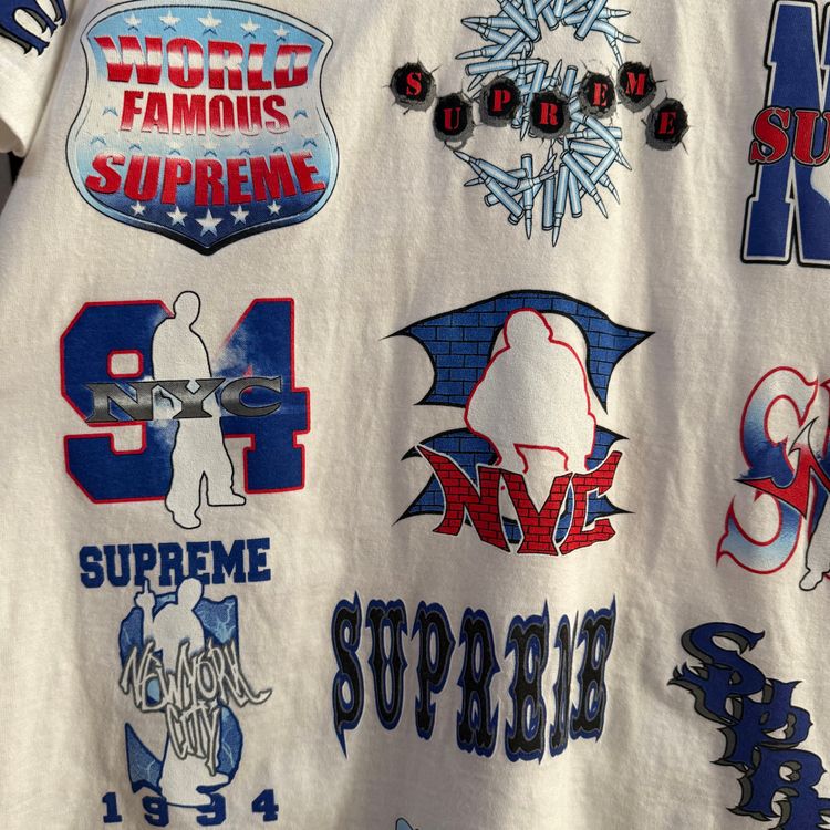 Supreme Flash Graphic Print Tee  | SS26 | White/Multi | Medium 20.5 P2P obraz 5