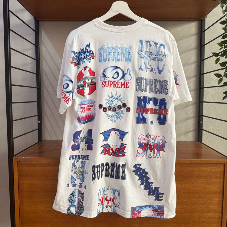 Supreme Flash Graphic Print Tee  | SS26 | White/Multi | Medium 20.5 P2P obraz 2