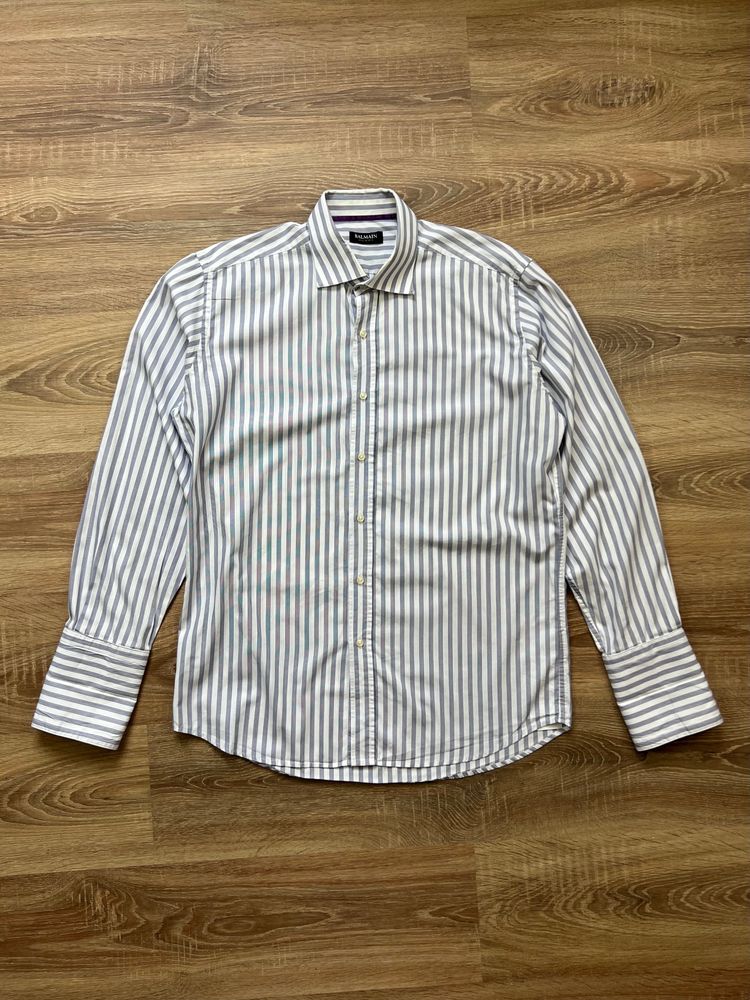Vintage 00s Balmain Homme Pinstripe Dress Shirt (L)