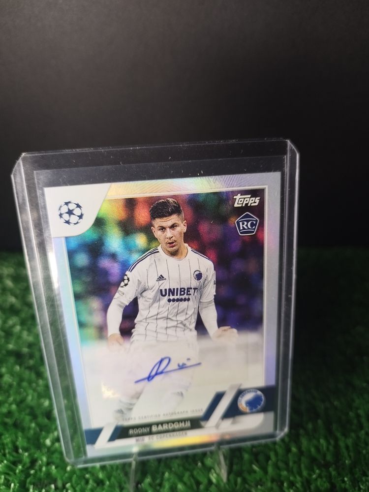 Roony Bardghji Auto RC Rookie Topps UEFA Club Competitions #A-RB 2022-23