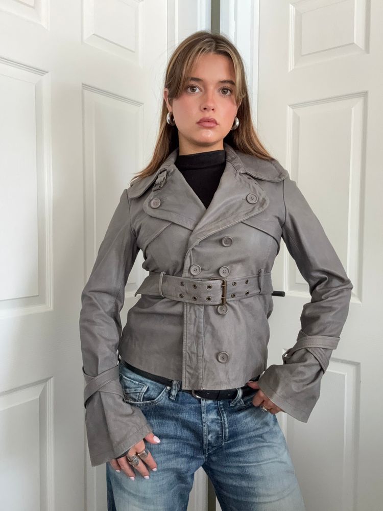 Allsaints 2 in 1 Leather Jacket (UK10)
