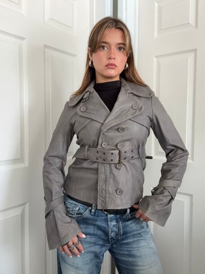 Allsaints 2 in 1 Leather Jacket (UK10)