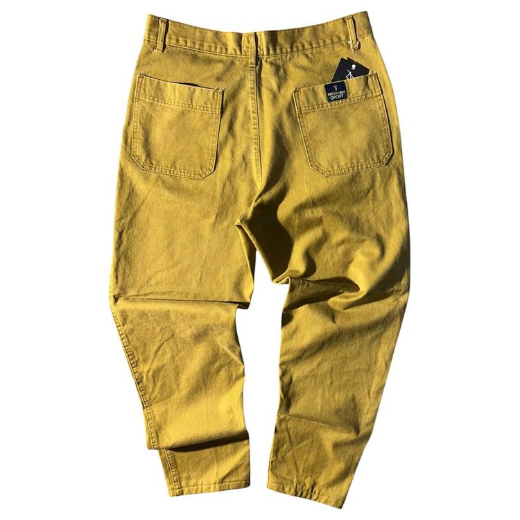 Trussardi Sport Yellow Pants Pantalone Vintage Uomo (50 IT)