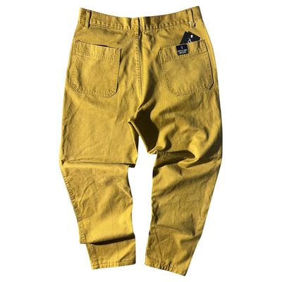 Trussardi Sport Yellow Pants Pantalone Vintage Uomo (50 IT)