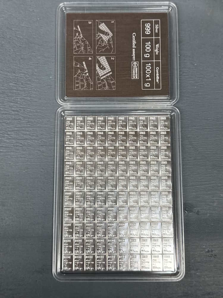 1g valcambi silver bars  retail £4 