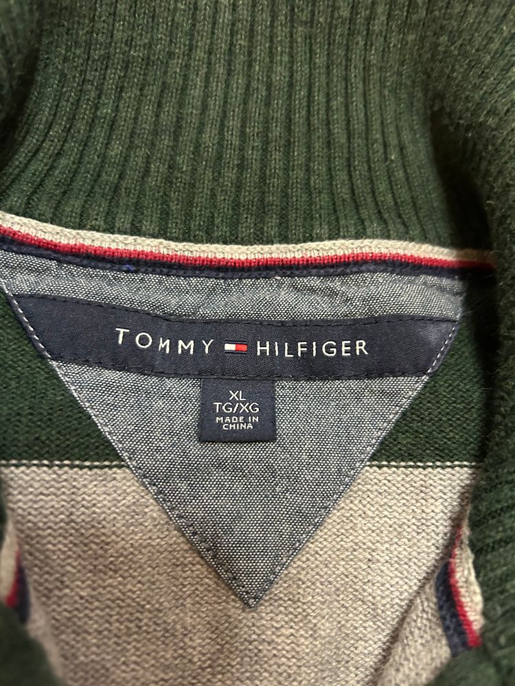 Tommy Hilfiger Men's Half-Zip Striped Sweater image 2
