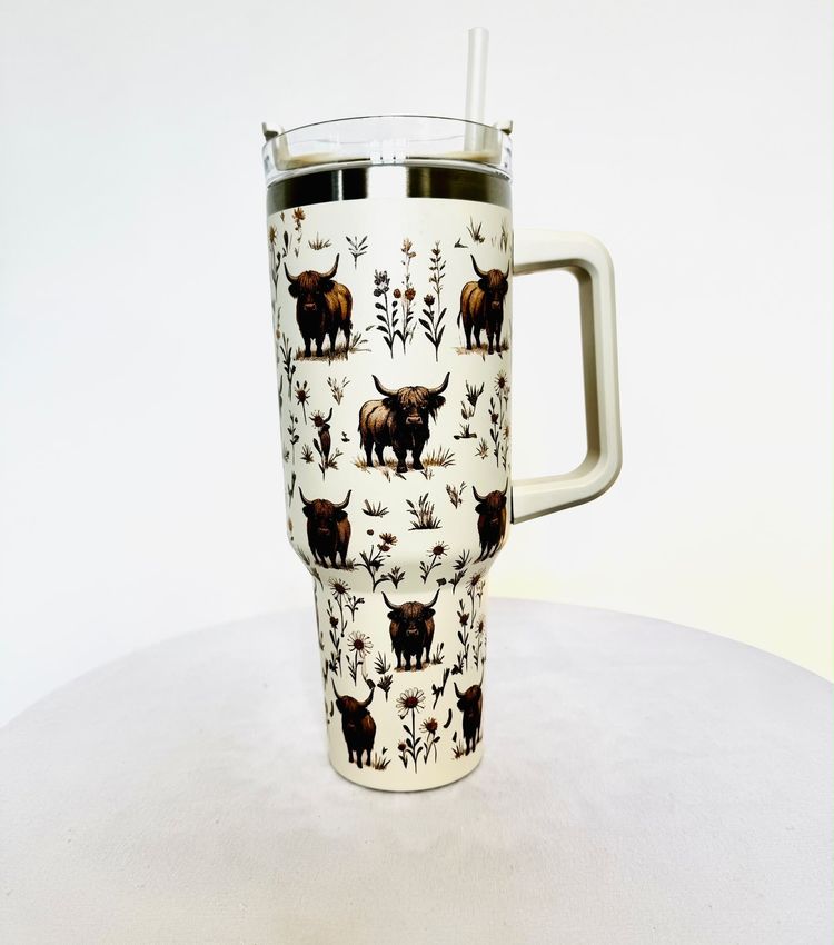 Highland Cow Tumbler Cup  image 1
