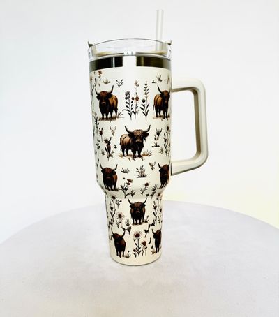 Highland Cow Tumbler Cup