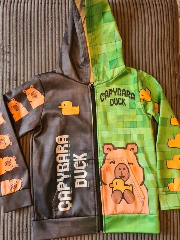 Capybara Duck Reversible Hoodie Jacket image 2