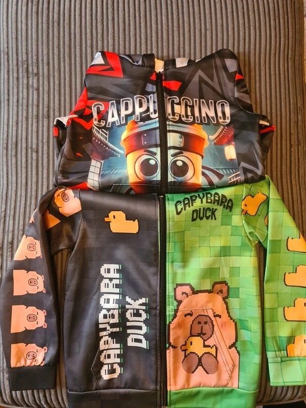 Capybara Duck Reversible Hoodie Jacket image 1