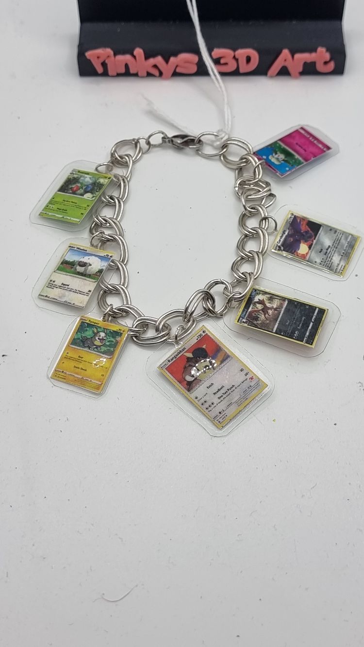 Charm Bracelet With Pokémon Cards 19cm 