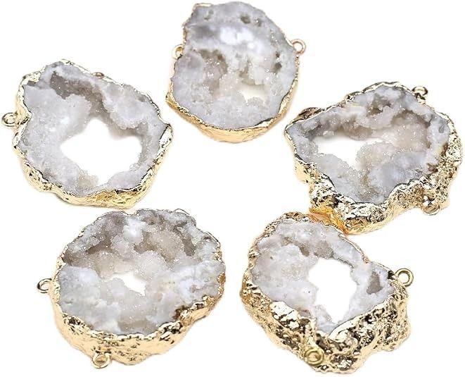 Geode Stone Pendants image 1