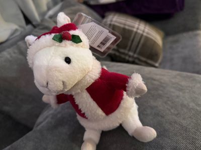 Plush Toy Merry mouse In Christmas Outfit