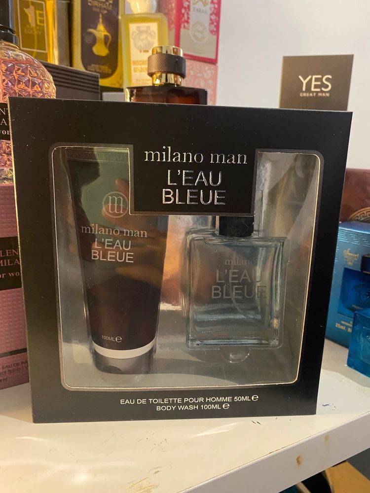 Milano Man L'Eau Bleue Eau De Toilette And Body Wash Set