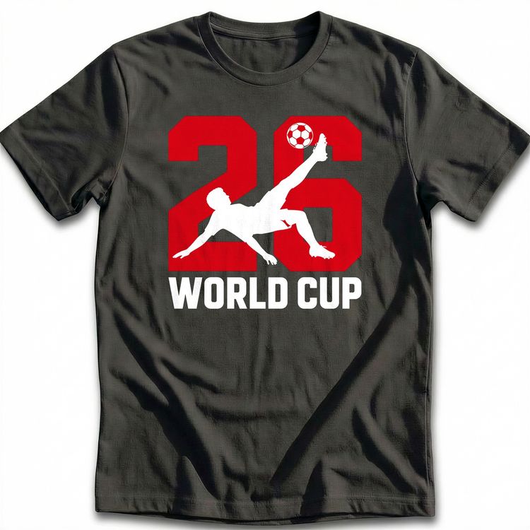 Bicycle Kick Silhouette Football T-Shirt 5