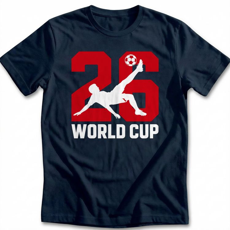 Bicycle Kick Silhouette Football T-Shirt
