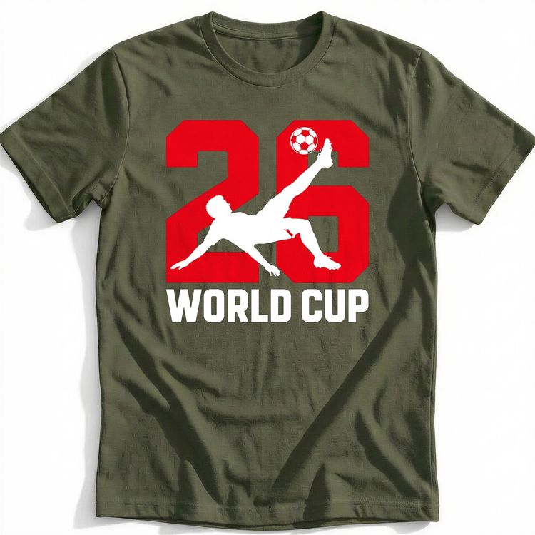 Bicycle Kick Silhouette Football T-Shirt 3